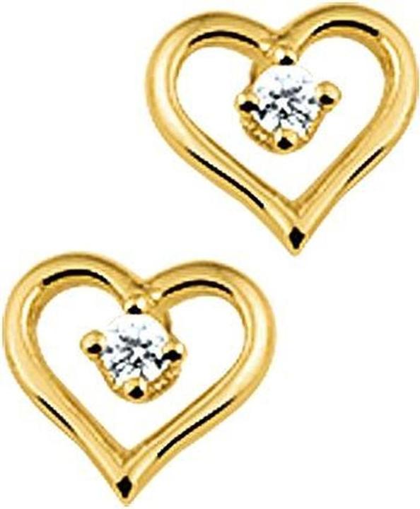 Image du produit Marie Celeste über -Knobs Herz Zirkonia - Gold (Or jaune 14 carats)