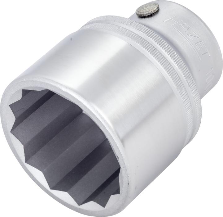 Actual product image HAZET Socket ∙ 12-point 1000AZ-1.3/4 ∙ Square, hollow 20 mm (3/4 inch) ∙ Outside 12-point profile ∙…
