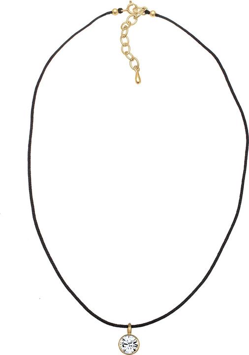 Immagine prodotto Elli Collana Basic Choker Cristalli Argento 925 (Nylon, Cristallo di vetro, Argento 925, 36 cm)