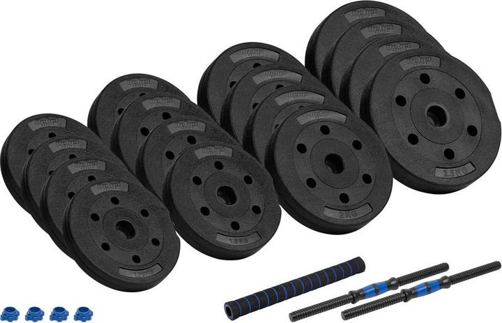 Actual product image Rebel Adjustable bitumen dumbbells with connector 2x15kg ACTIVE (2 x 15 kg)