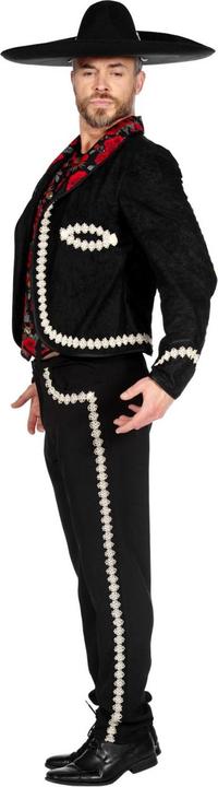 Actual product image Wilbers Men's Mariachi Costume, black (XXL)