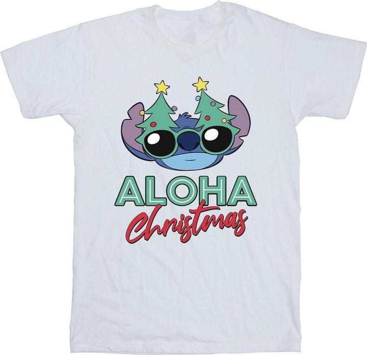 Disney Lilo And Stitch Christmas Tree Shades TShirt Mädchen