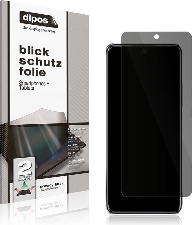Produktbild Dipos Blickschutzfolie 2-Way Anti-Shock (2 Stück, Infinix Note 11 Pro)
