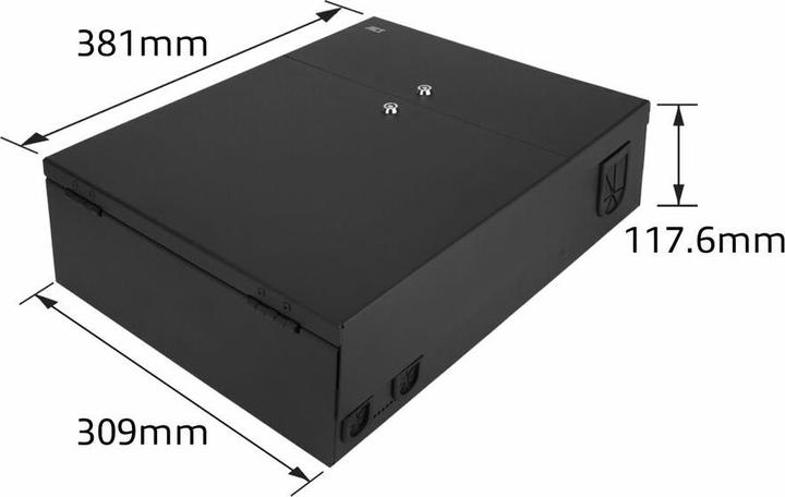 Actual product image Lockable zone enclosure patch box 8 slots for fibre and copper