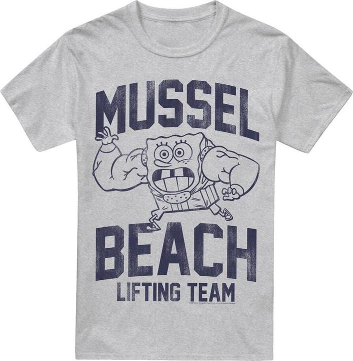 Spongebob Squarepants Mussle Beach Lifting Team TShirt