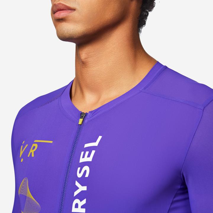 Actual product image Van rysel Rennrad Radtrikot kurzarm Sommer Unisex Racer 2 lila (L)