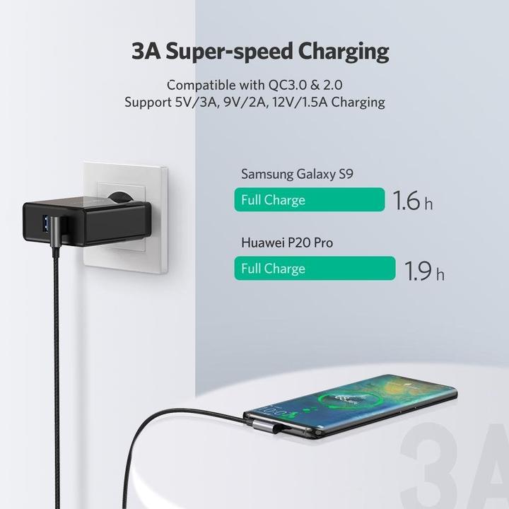 Produktbild Ugreen USB A — USB C (1 m, USB 2.0, 60 W)