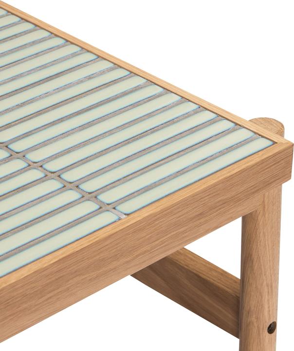 Actual product image Hübsch Tile Coffee Table Mint/Natural