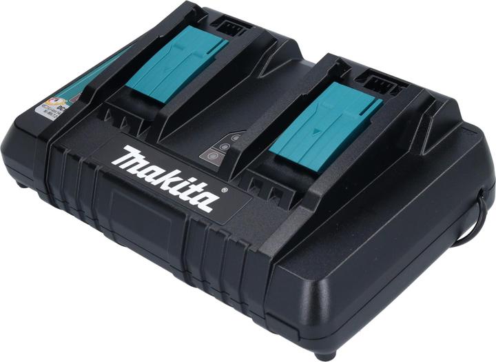 Actual product image Makita DC 18 RD ZE Charger 7.2V - 18V for 2 Li-Ion batteries - 2-fold charger with inlay (18 V)
