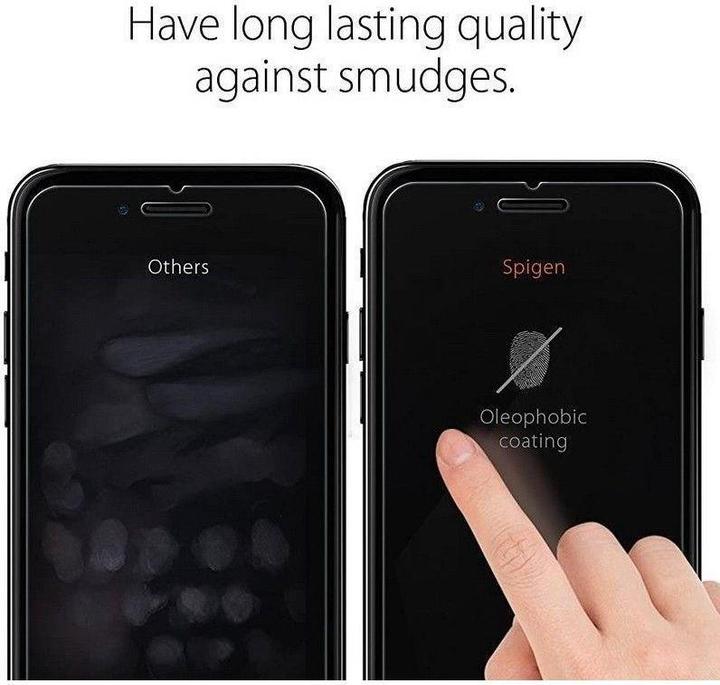 Actual product image Spigen Glass.tR Slim HD (1 Piece, Apple iPhone SE (2nd Gen))