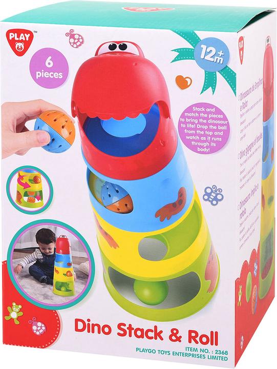 Actual product image PlayGo Stacking gates met Ballenbaan, 6dlg.