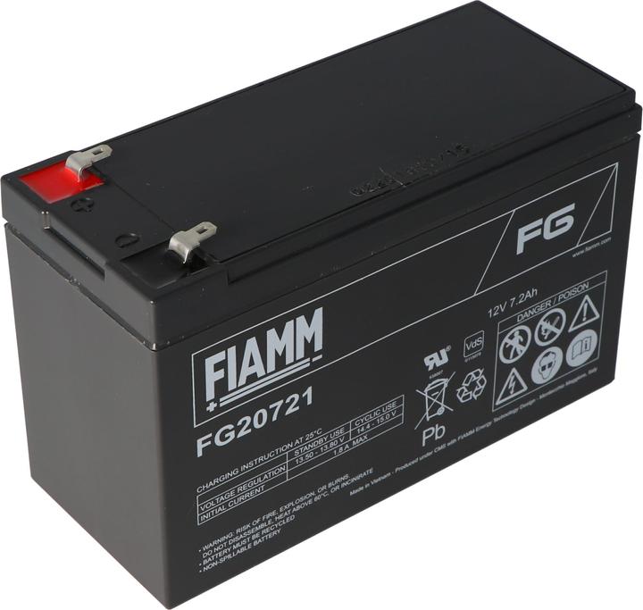 Immagine prodotto Fiamm Akku FG20721 mit 4,8mm Steckkontakte (12 V, 7.20 Ah)