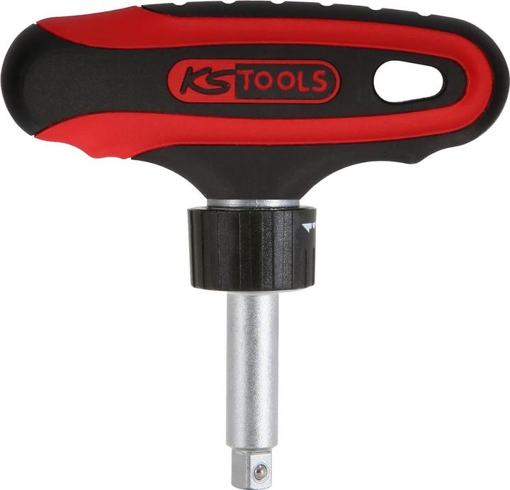 KS Tools Cricchetto con impugnatura a T ERGOTORQUEmax da 1/4", 45 denti, lunghezza 110 (1/4")