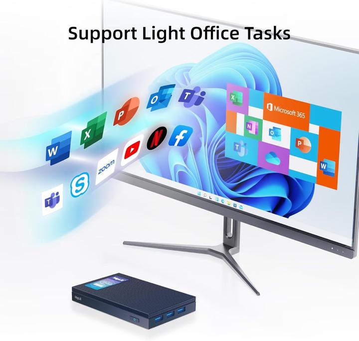 Produktbild Mele Quieter3Q lüfterloser Mini PC (Intel Celeron N5105)