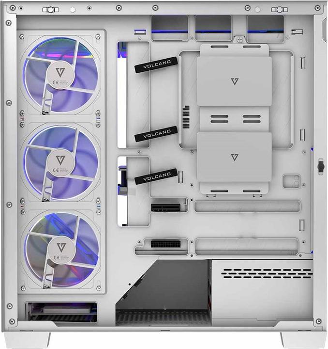 Actual product image Modecom Computergehäuse VOLCANO STELLAR ARGB MIDI 8F (ATX, mATX, Mini-ITX)
