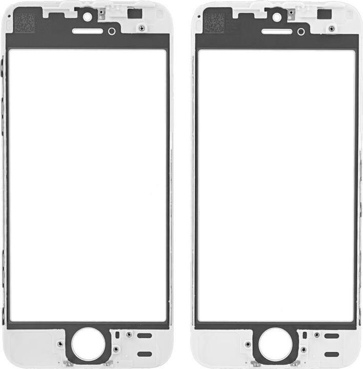 Actual product image OEM Display glass for iPhone 5 / 5s white (Display, iphone 5, iPhone 5S)