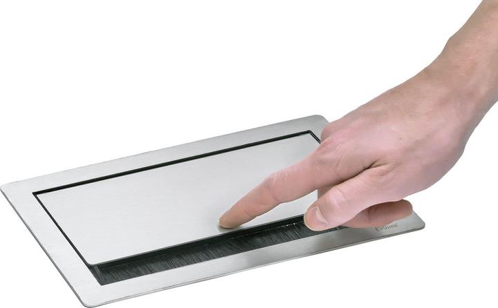 Produktbild Evoline Flip Top Push Data M Steckdosenleiste 3xSchuko + 2x USB-Charger schwarz (3 x, CEE 7/3, 3 m)