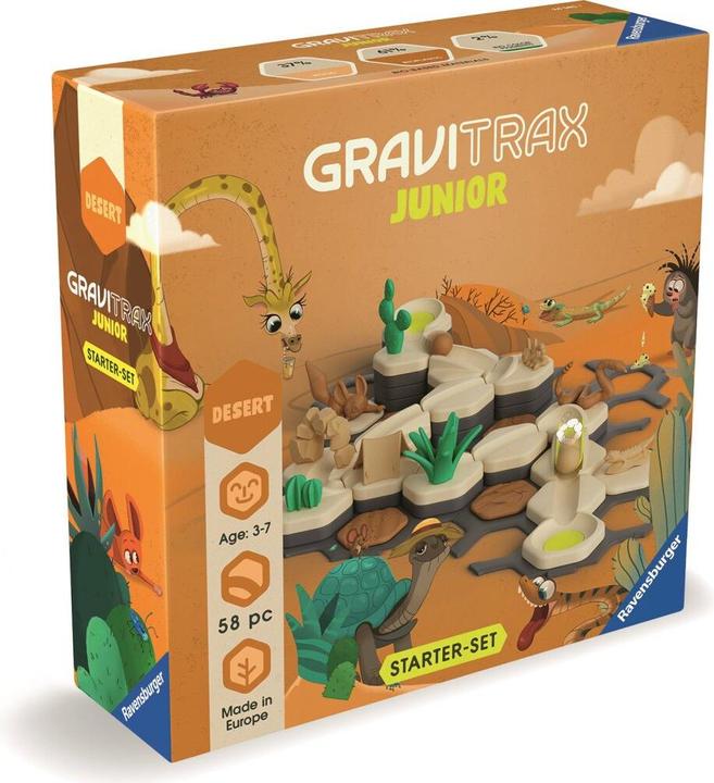 Produktbild Ravensburger GraviTrax Junior Starter-Set S Desert - Erweiterbare Kugelbahn für Kinder, Murmelbahn