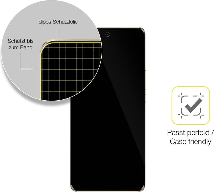 Produktbild Dipos Displayschutzfolie Full-Cover 3D (2 Stück, Honor Magic6 Lite)