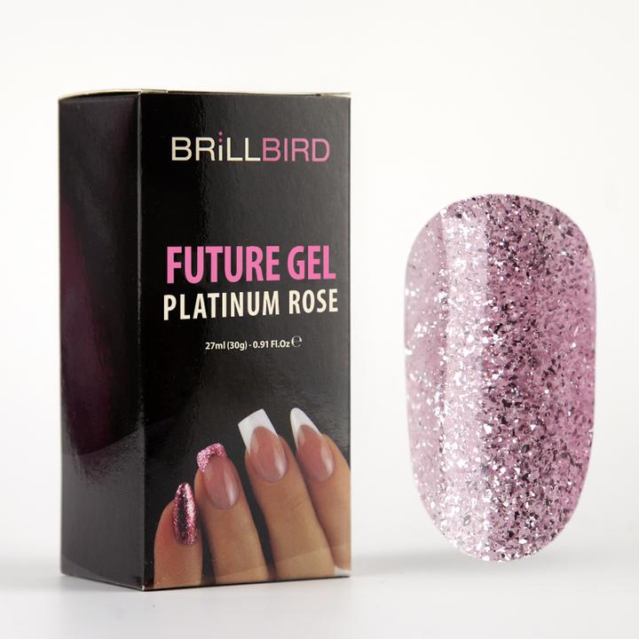 Immagine prodotto BrillBird Future Gel Platinum Rose - 30g (Rosa di platino, Smalto per unghie effetto gel)
