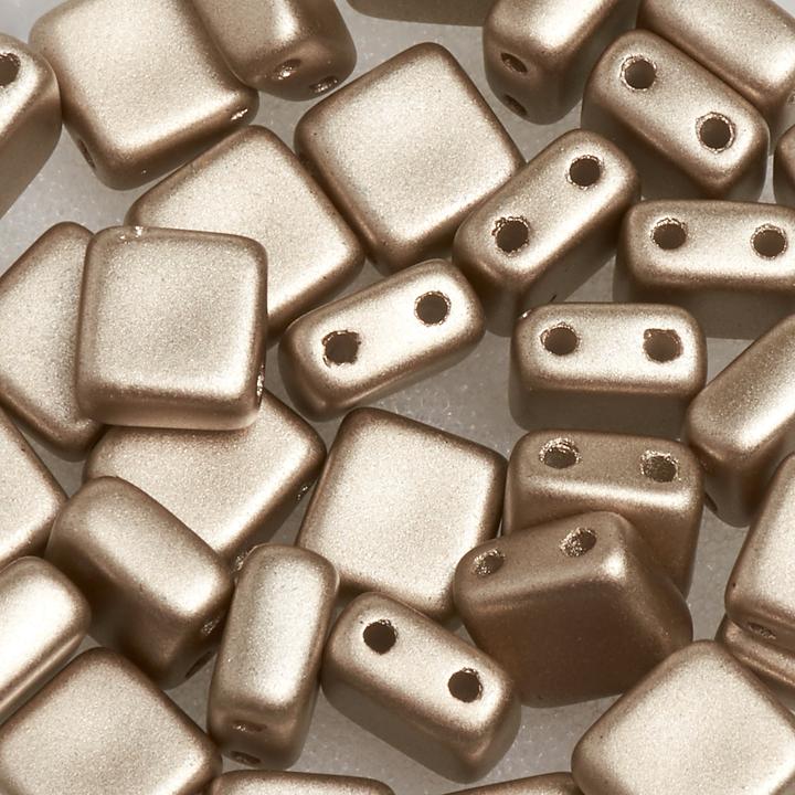 Produktbild Pracht Glasperle "Quadratisch", 2-Loch, 35 Stück