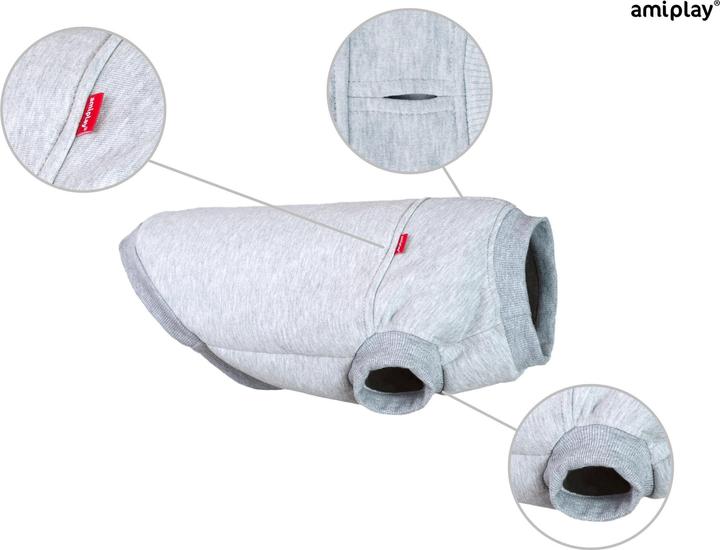 Produktbild amiplay Hoodie Dog Denver Yorkshire 30cm Gray