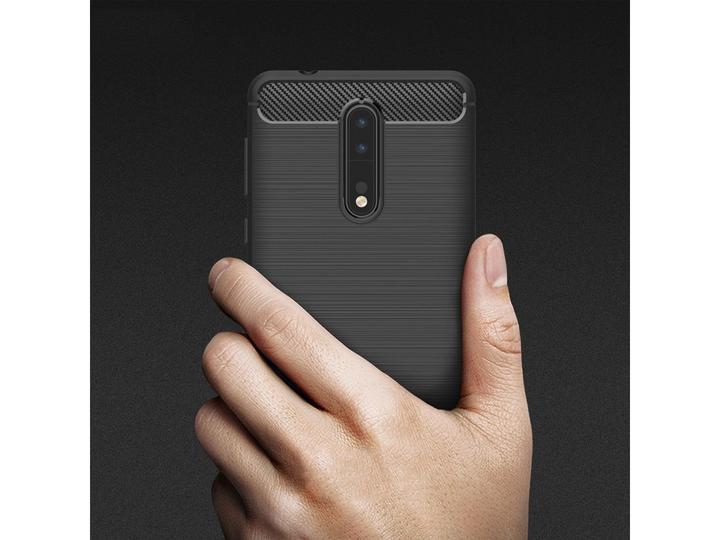Actual product image Screenguard Nokia 8 Cover Carbon Brushed Soft TPU (Nokia 8)