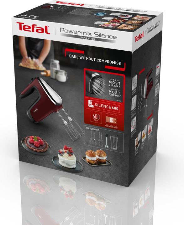 Produktbild Tefal Powermix Silence HT652538 mixer Hand mixer Red (500 W)