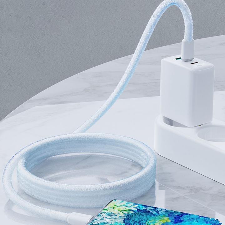 Actual product image Acefast cable USB Type C - USB Type C 1.2m, 60W (20V / 3A) white (C2-03 white) (1.20 m, USB 2.0, 60 W)