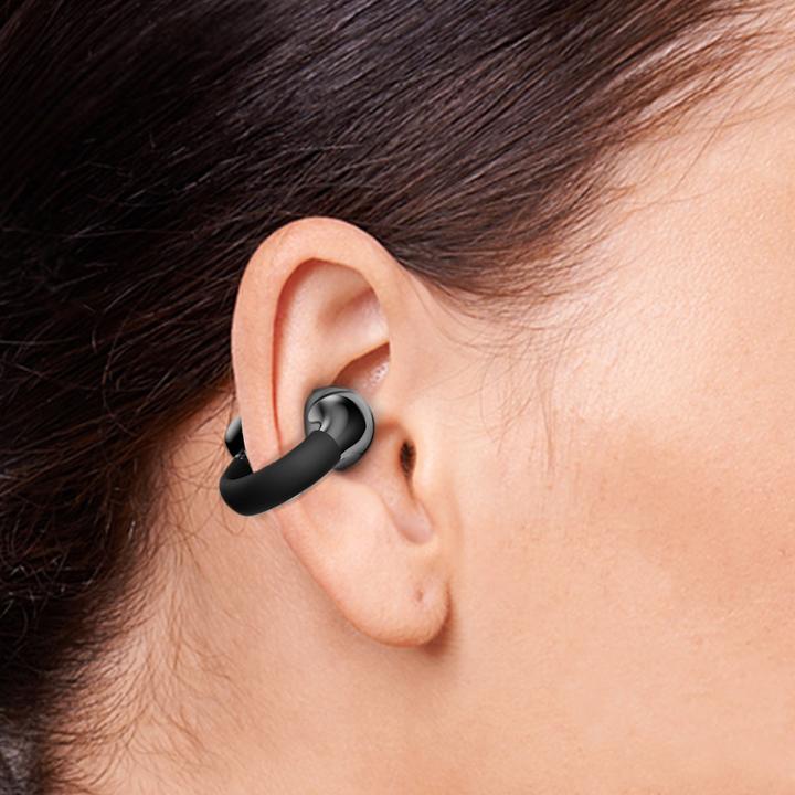 Productafbeelding 4smarts Open-Ear-Kopfhörer SkyBuds Clip Grau, Detailfarbe: Grau (NC, 28 h, Draadloze)