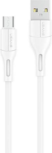 Image du produit Usams Câble U68 microUSB 2A Fast Charge 1m bialywhite SJ502USB02 USSJ502 (1 m, USB 2.0)