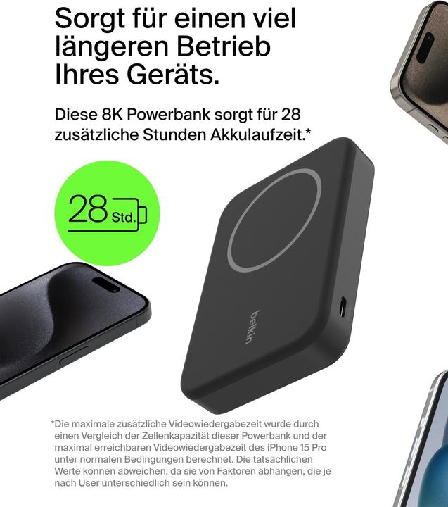 Actual product image Belkin BoostCharge Pro (8000 mAh, 20 W, 30.80 Wh)