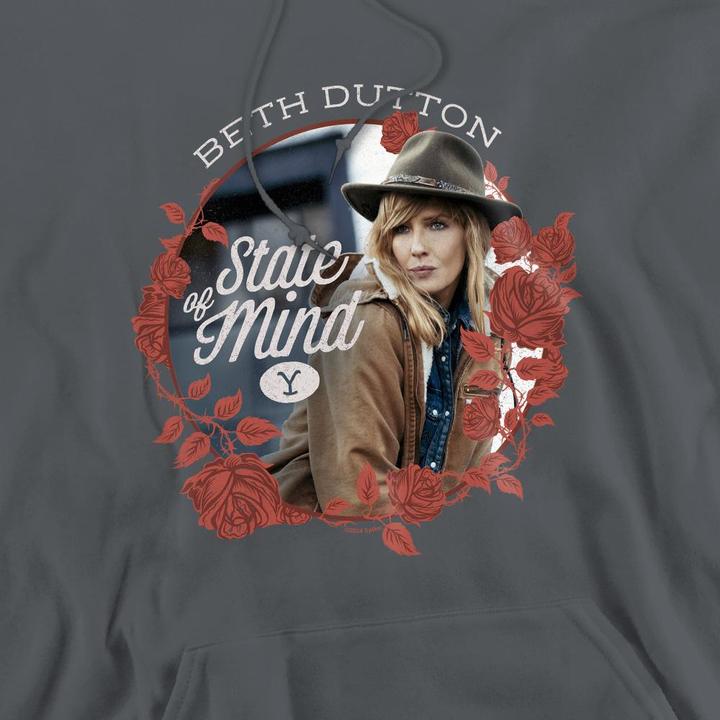 Immagine prodotto Yellowstone State Felpa con Cappuccio Beth Dutton Uomo (XXL)