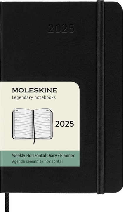 Actual product image Moleskine Agenda tascabile Hard Cover Weekly (Pocket, A6, English)