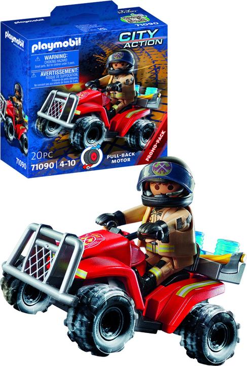 Image du produit Playmobil Quad de vitesse des pompiers (71090, Playmobil City Action)