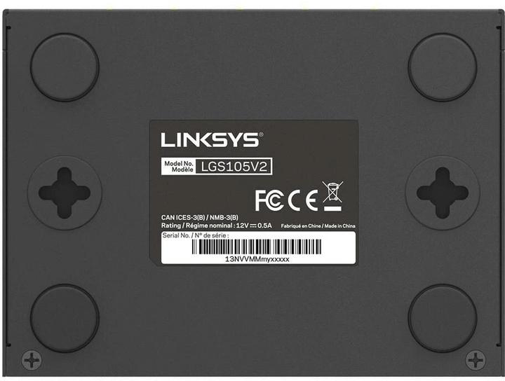 Actual product image Linksys Unmanaged Gigabit Switch 5-Port (5 Ports)