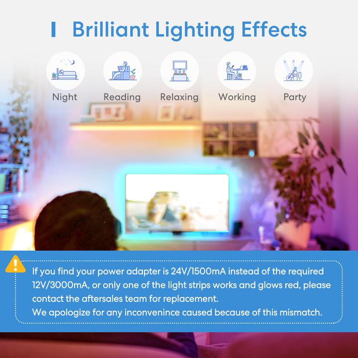 Produktbild Meross LED Streifen (Mehrfarbig, 200 cm, Indoor)