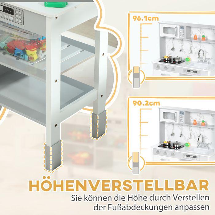 Produktbild Swisshandel24 Kinderküche Spielküche mit Elektroherd, Mikrowelle, Spüle & Wasserhahn