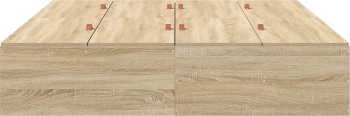 Produktbild VidaXL Bettgestell mit Stauraum Sonoma Eiche 160x200 cm (160 x 200 cm)