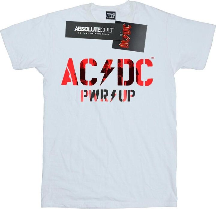 AC/DC PWR UP Foto Logo Baumwolle Boyfriend TShirt