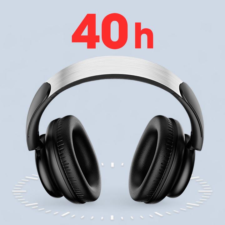 Immagine prodotto xO Cuffie Bluetooth BE40 nero ANC (40 h, Senza fili)