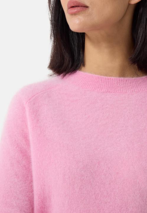 Immagine prodotto Cash-Mere Brushed Kaschmir Rundhals Pullover mit Seitenschlitzen (L)