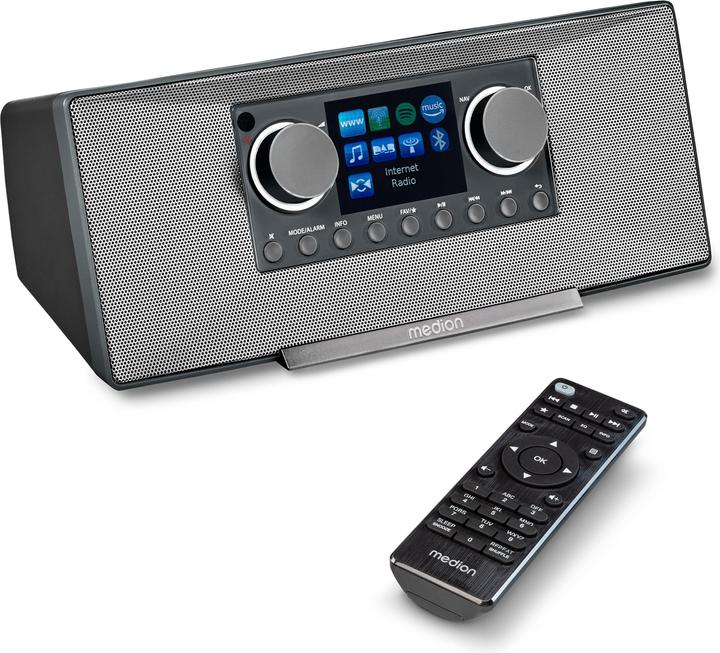 Produktbild Medion MD 89289 Stereo Internetradio grau (Internetradio, DAB+, FM, Bluetooth, WLAN)