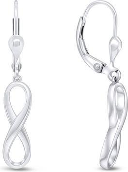 Brilio Silver - Stylish silver Infinity EA327W earrings