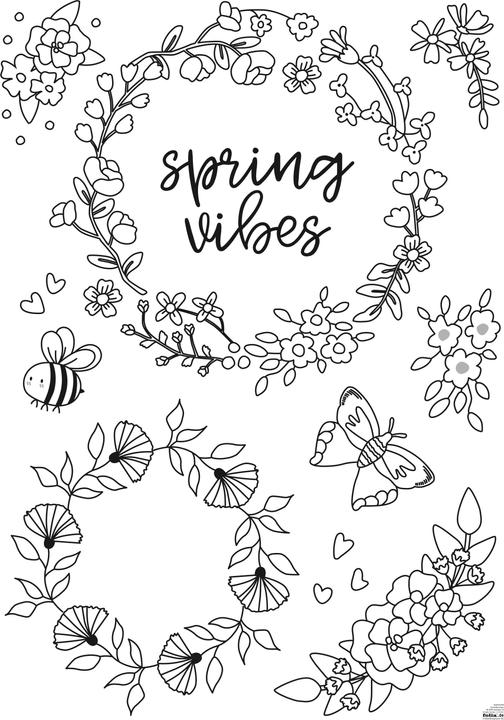 Produktbild Folia Fensterbilder-Vorlagen "BLOOM & GROW", inkl. Kreide