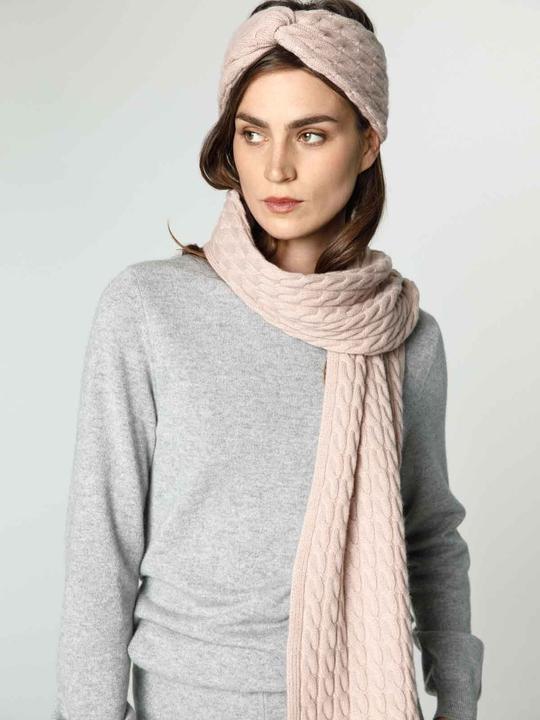 Immagine prodotto Furnari Fascia per capelli lavorata a maglia di colore rosa ghiaccio