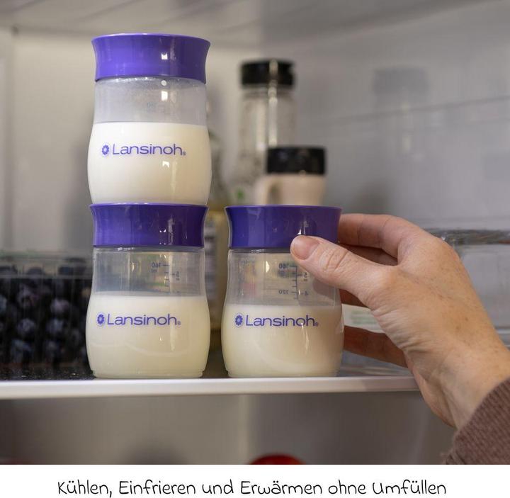 Produktbild Lansinoh Stillzubehör Muttermilchflaschen 4er Pack je 160ml