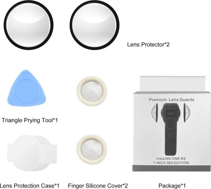 Image du produit Puluz Lens Guard PC Protective Cover for Insta360 ONE RS 1-Inch 360 Edition