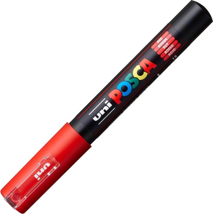 Immagine prodotto Posca Marchio PC-1M a punta tonda (Rosso, 0.70 mm, 1 x)