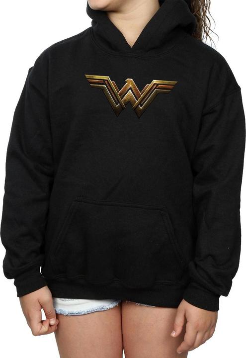 Produktbild Justice League Movie Wonder Woman Emblem Kapuzenpullover Mädchen (128)